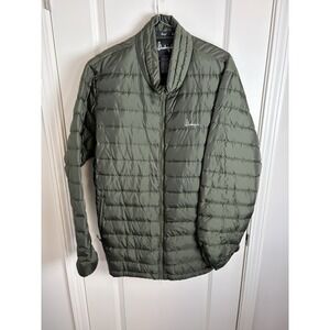 Slumberjack mens long sleeve zip up green puffer jacket size 2X-Large